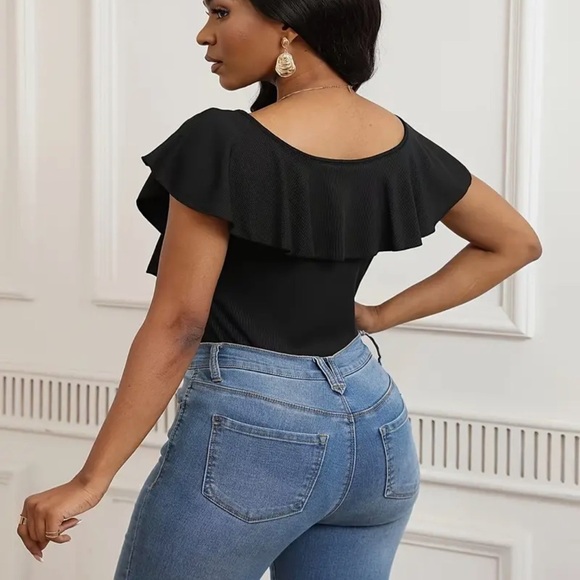 V neck body suit - Picture 6 of 8